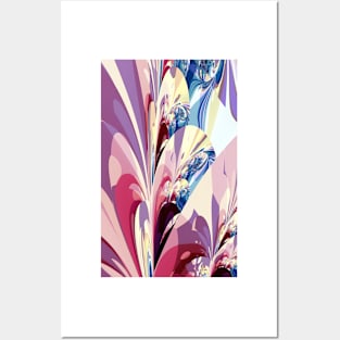 Abstract Floral Design Posters and Art